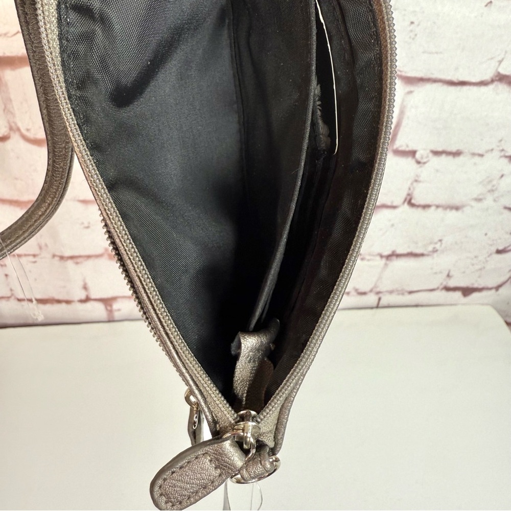 NICOLE MILLER NWT Gunmetal Grey Faux Leather Wristlet Wallet Combo NEW WITH TAGS - Picture 13 of 15